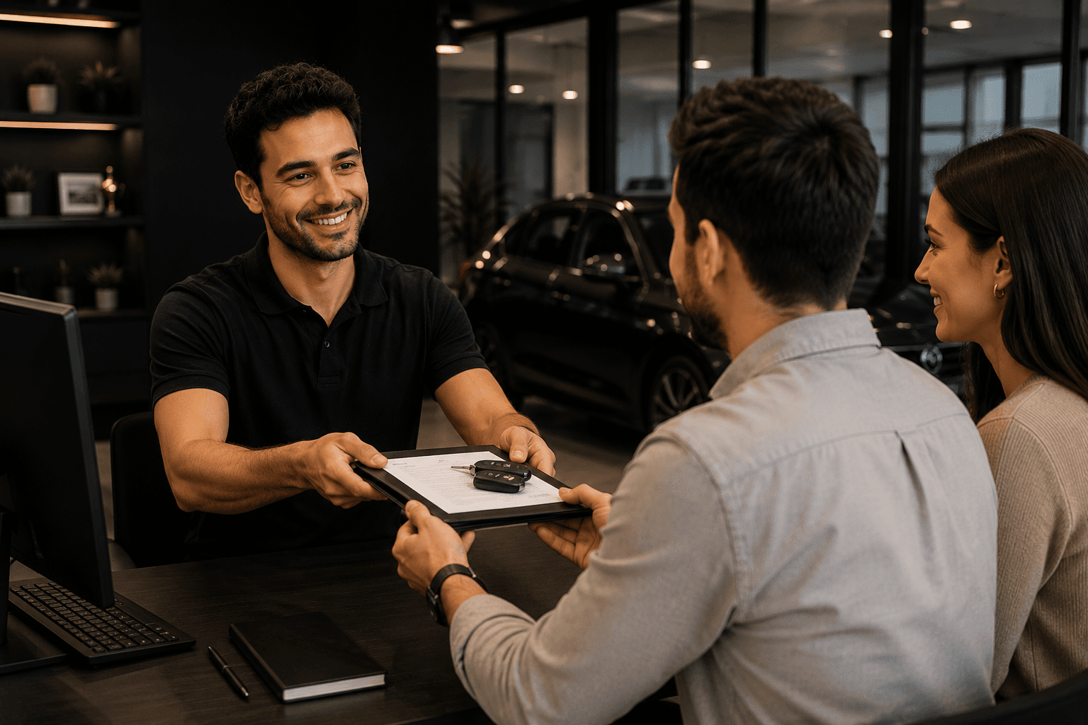 Auto verkoop afhandeling bij dealer