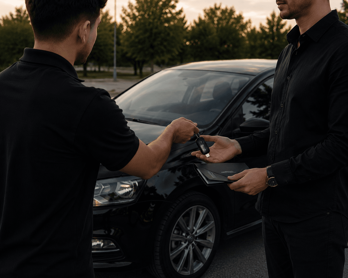 Auto sleutel overdracht