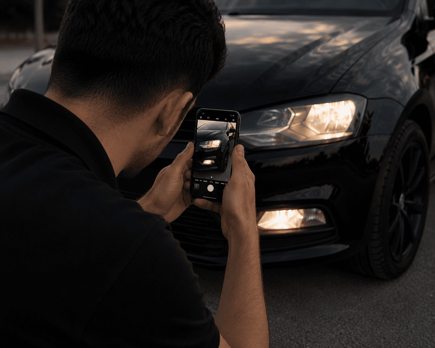 Auto fotograferen met telefoon